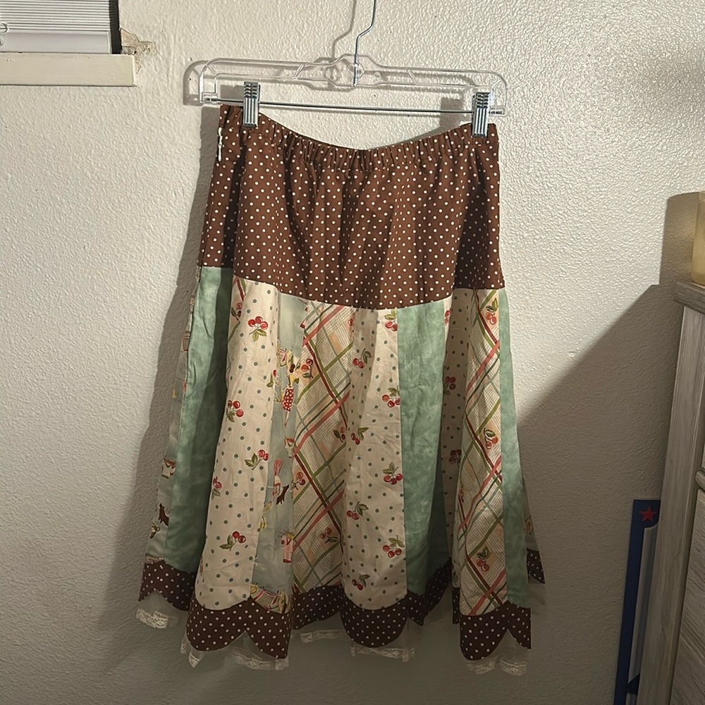 Handmade Patches Skirt Size Small-Medium